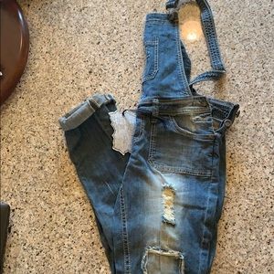 Size 9 distressed denim jumper
